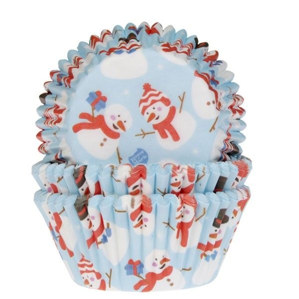 Cupcake Baking Cases - Snowman